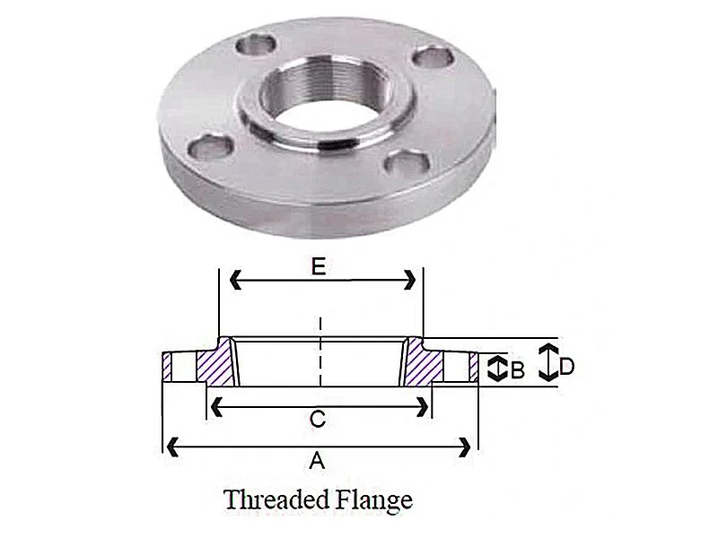 304 416 Stainless Steel Welding Neck Threaded Forged/Casting Flanges