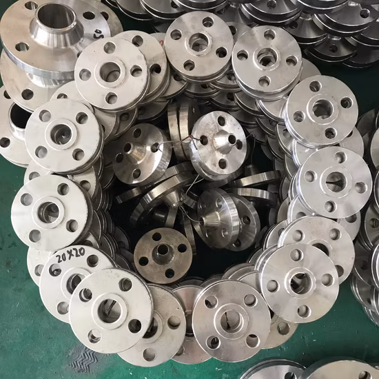 China Instalación de tuberías ASME B16.9 Acero inoxidable 304L/Acero al carbono A105 forjado/plano/deslizante/orificio/junta de solape/soldadura de soket/ciega/bridas de cuello de soldadura